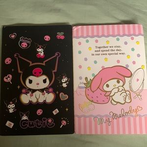 Sanrio My Melody And Kuromi Notebook Bundle